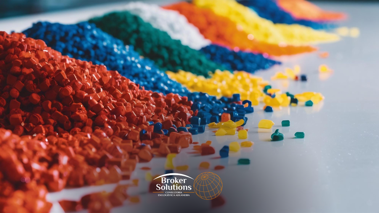 imagem de resinas plásticas mostrando impacto de antidumping e suspensão na importação de resinas plásticas em 2026