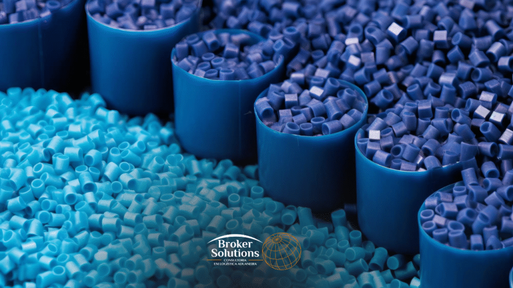 componentes plásticos em indústria e checklist de conformidade na importação